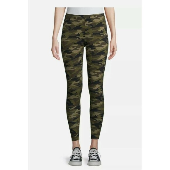 No Boundaries Juniors XXL (19) Green Camo Ankle Leggings Cotton - Picture 1 of 1